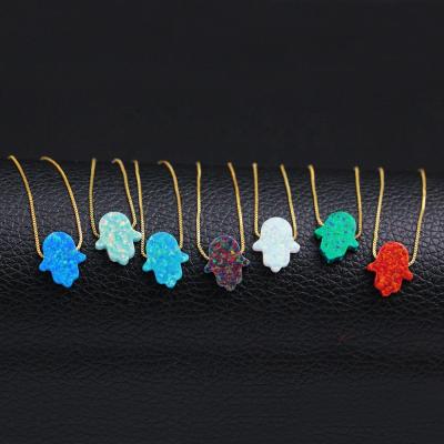 China BOHEMIA BD-J097 hamsa necklace jewelry new style wholesale 2019 genuine opals for sale