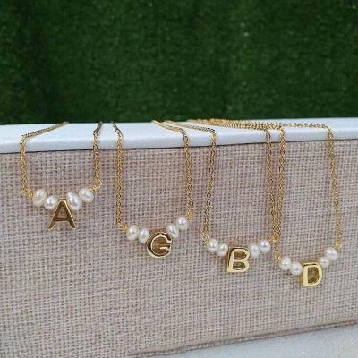 China BD-A2051 BOHEMIA Fantastic Amazing! Freshwater Pearl Necklace, Initial Letter A-Z Necklace Pendant Jewelry for sale