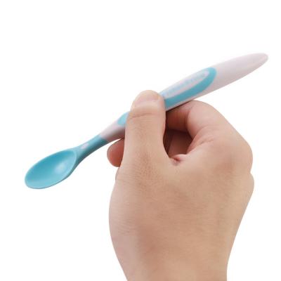 China BPA Free New Arrival Food Grade PP Baby Food Spoon Set Soft PE Baby Spoon for sale