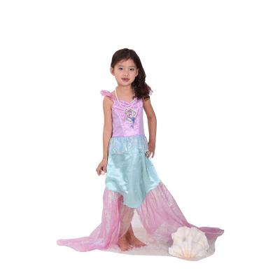 China Polyester little mermaid dress kids cosplay girls birthday party fancy party mermaid costume game for sale