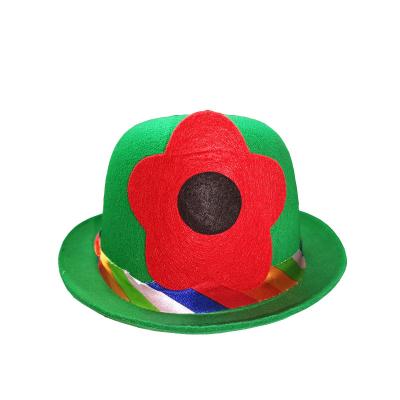 China St Patrick's Day Green Nonwoven Irish Shamrock Party Prom Hat Customized Hat Wholesale Formal for sale