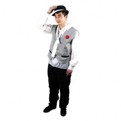 China Wholesale Acrylic Birthday Unisex Cartoon Carnival Halloween Jazz Gentleman Party Cosplay Costume for sale