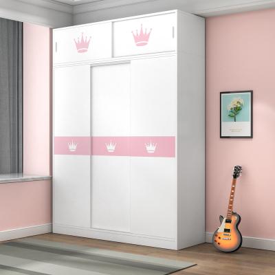 China Modern High Quality Kids Teen Wardrobe Clothes Storage Wardrobe Storage Cabinet Princess Wardrobe for sale