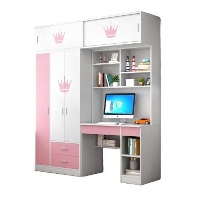 China Computer Learning Office Cabinet Bookshelf Kids Bedroom Modern Simple Cabinet Built-in Wardrobe for sale