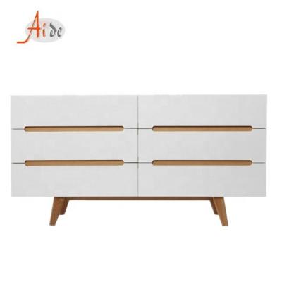 China Modern Wooden Living Room Bedroom White Drawers Drawer Storage Cabinet for sale