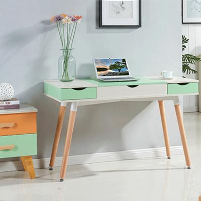 China Eco-friendly Modern Scandinavian MDF Worktable MDF Computer Desk for sale