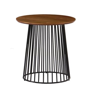 China Modern Design Eco-friendly Wooden Coffee Table Colorful Center Table Cage Side Table for sale