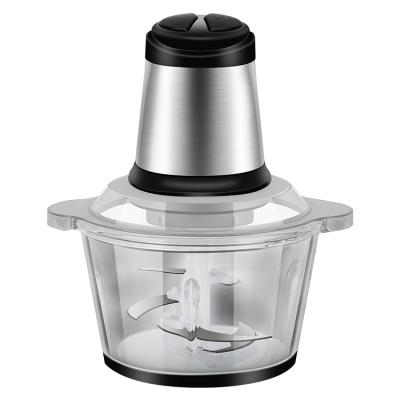 China Hotel Household Electric Food Chopper Meat Food Processor Home Pyrex Glass Grinder for sale