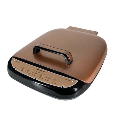 China Outdoor Electric Grill for BBQ Amazon Sale Household Double Griddle Non Stick Panini Panini Hot Smokeless Sandwich Maker Baking Tray for sale