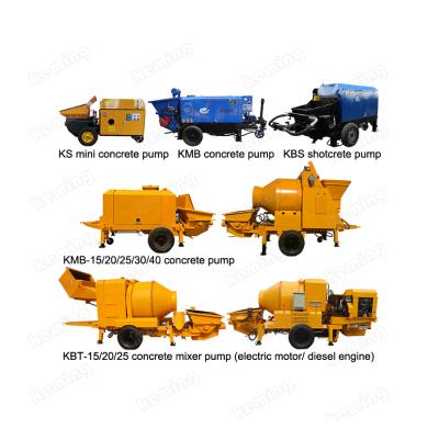 China Construction worksÂ   Keming various Mini Concrete Pump Concrete Mixer with pump for sale for sale