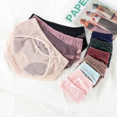 China Factory Direct Low Rise Women's Sexy Panties Hot Women's Briefs Breathable Lace Briefs Light Weight Panties for sale