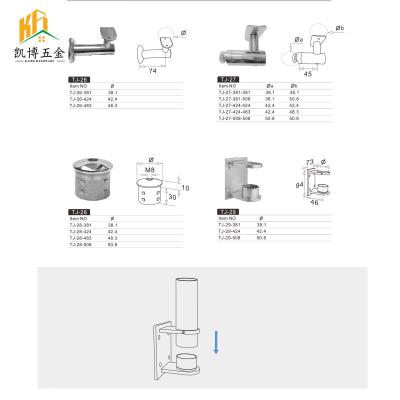 China Contemporary Customized in a Variety of Safe Sizes and Sturdy Stair Accessories Glass Balustrade and Metal Balustrade Balustrade Accessories for sale