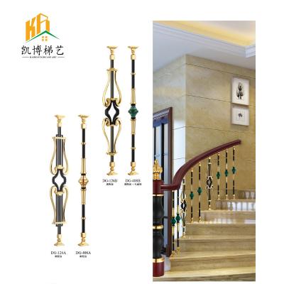 China Contemporary Aluminum Glass Wall Balustrade Balcony Staircase Porch Railing Deck Railing Black Round Aluminum for sale