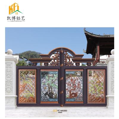 China New entrance modern luxury automatic villa gate aluminum welded garden gate cast aluminum gate for sale