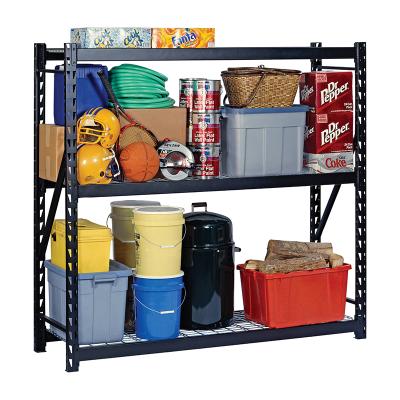 China Corrosion Protection 4 Shelves Welded Heavy Duty Steel Industrial Storage Rack for sale