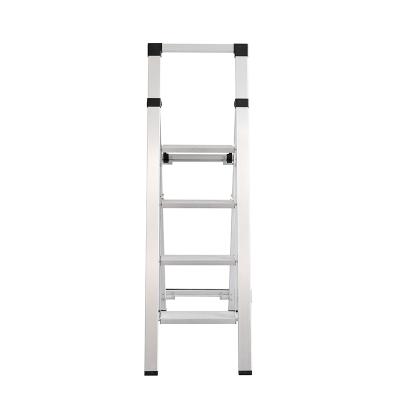 China Factory price boutique aluminum step ladders beautiful single side lightweight ultra-thin portable foldable modern household wholesale for sale