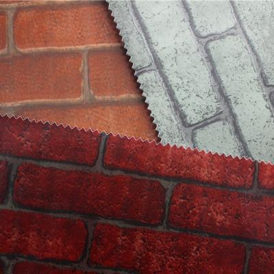 China Brick Design Bedroom PVC Wallpaper Peel And Stick PVC Film 0.1mm-0.15mm for sale