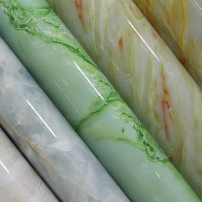 China High Gloss Marble Viny Waterproof PVC Film For Wrap And Home Decor for sale