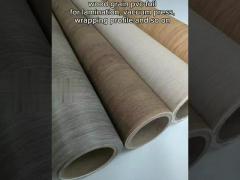 Embossed Wood Grain PVC Lamination Film Roll For Vacuum Press 1260-1400mm