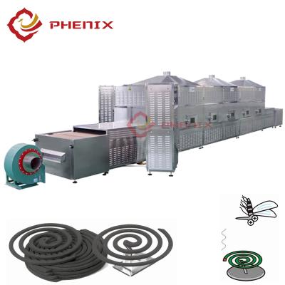 China Medicine Curing Conveyor Belt Microwave Drying Machine For Mosquito Coil Dryer And Sterilizer Used for sale