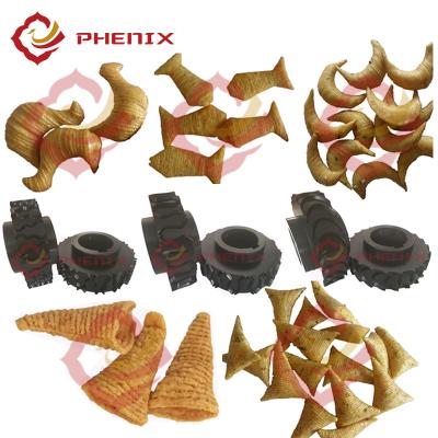 China Small Phoenix Snacks Machine Frying Crispy 3d Corn Bugles Pellets Fried Chips Snacks Machine Production Line Bugles Making Extruder Machine for sale