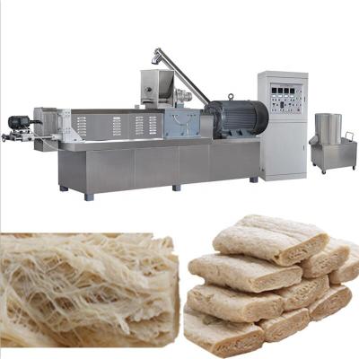 China Full Automatic Dry TVP / TSP Soybean Protein Chunk Flakes Nugget Chop Making Machine for sale