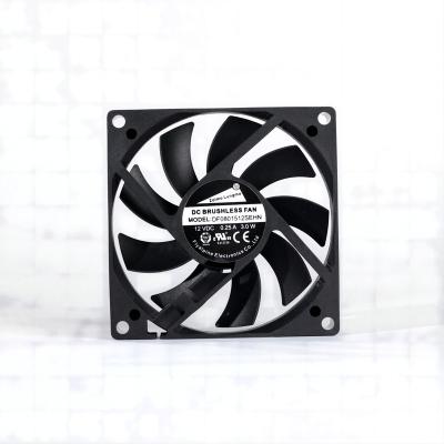 China Split/Quiet Fan Luxurious 3 Pin Sever Computer Cooling PC Case Fan New Design 80*80*15MM 12V Computer PWM for sale