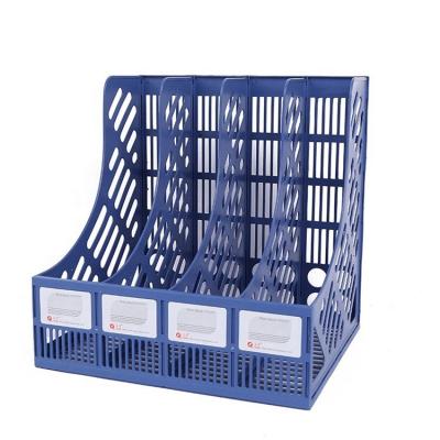 China Mordern pp Single Shelf Desk Organizer Files Storage Document Holder Desk with Drawer Paper Four-up Factory Direct Selling Plastic Best for sale