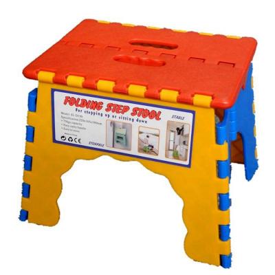 China 7.5 Inch Foldable Hot Foldable Stools Durable Plastic Kids Step Stool Handle for sale