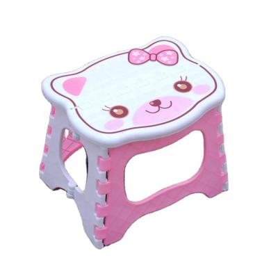 China Lovely Cartoon Foldable Low Shoes Change Cartoon Children's Game Small Sitting Bar Stool For Kids for sale