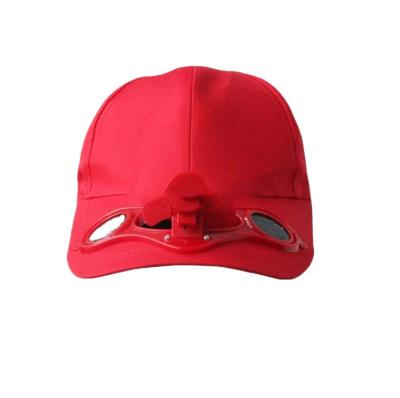 China 2022 New Factory Wholesale COMMON Cooling Sports Promotional Hats Solar Fan Hat for sale