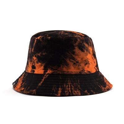 China Luxury Character Design Printed Fishing Hat Custom Tie Dye Bucket Hat for sale