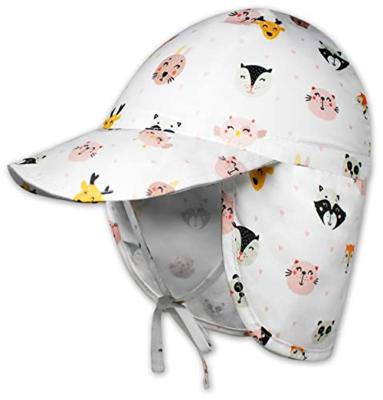 China Character Kids Adjustable Sun Hat For Infant Toddler Baby Boys Girls Beach UV Protection Bucket Summer Swim Cap With Fin - UPF 50+ for sale