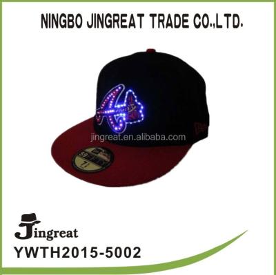 China COMMON Fashion Adjust Cotton Snapback Hat With LED Lights for sale