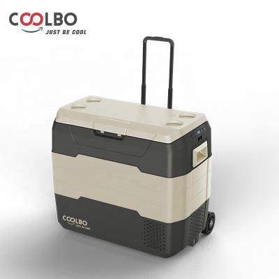 China Portable Motorhome Fridge Coolbo Factory AWG55 Dual Use Compressor With APP Car Fridge Freezer for sale