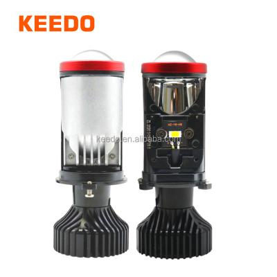 China Hot Fan 2021 New Bi LED Mini Lens Y8 Car Headlight 12V-24V Led Motorcycle H4 Projector Lens Light HID Projector for sale