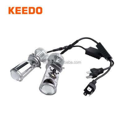 China Fanless H4 Automotive Bi Led Projector Kit Y6 Conversion Bulb Lens Mini LED Headlight Lamp Hi/Lo Beam 12V24V RHD LHD for sale