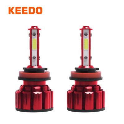 China 4sides lighting S4 X16 COB car headlight bulb 9005 9006 h4 h7 h11 80w 8000lm led headlight kit for car for sale