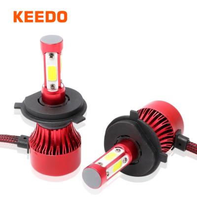 China 4sides Lighting Hot Sale Factory S1 S2 S3 S4 S6 S7 S8 LED Car Headlights Kit 4 Sides H4 H7 S4 LED COB LED Auto Bulbs for sale