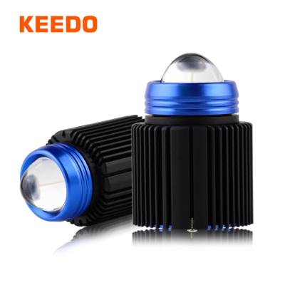 China Fog Mini Lens Laser LED Driving Light for Car or Motorcycle or Bike or Truck Motorcycle DC 12V 24V Double Color Hi/Lo Work Lamp Mini Beam Yellow White Light Spotlight for sale