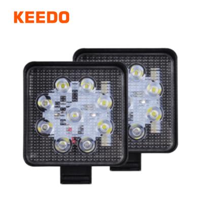 China Cheap Square Or Round Super Bright White 27w Keedo Plant Led Work Lights 5500k-6000k for sale