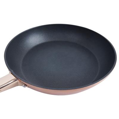 China Contemporary HOT SALES Frying Pans Kitchenware Aluminum Frying Pans Wrapping Design Non-Stick Brass Granite Tilting Pan for sale