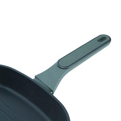 China Factory Wholesale Traditional Non Stick Frying Pan With Non-slip Handle Grill Pan With Lined Bottom Square Aluminum 1-2L Baking Dishes And Pans for sale