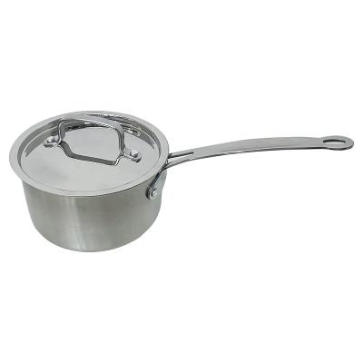 China 2022 Contemporary Stainless Steel Pan Pot Stainless Steel Latest Quality 18cm Household Sauce Pots Milk Pots for sale