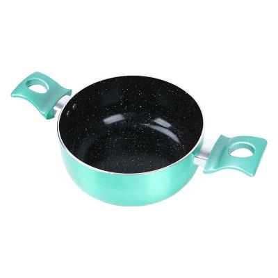 China Sustainable Household Multifunctional Casserole With Handle 24cm Aluminum Heat Resistant Soup Pot For Kitchen for sale