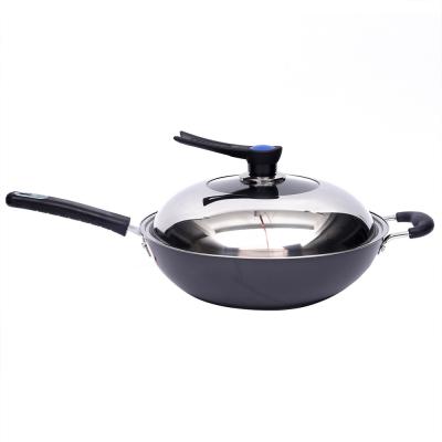 China Viable High Quality Aluminum Stick Kitchen Accessories Non Round Frying Pan for sale