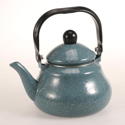 China 1.5L 2.0L 2.5L Star-sky Style Flowery Nice Kettle Viable Hot Selling Vintage Coffee Enamel Kettle Water Enamel Pot for sale