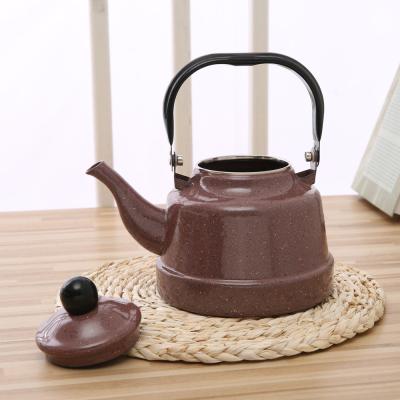 China Viable high quality 1.5L 2.0L 2.5L wholesales travel teapot factory cookware enamel pot for promotion for sale