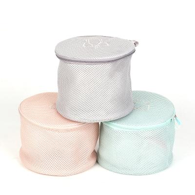 China New KOREAN Thick Mesh Wash Bag Polyester Laundry Bra Socks Underwear Lingerie Net Bag For Women for sale