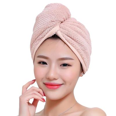 China QUICK DRY Coral Professional Hat Hair Dryer Velor Velvet Hair Quick Dry Cap for sale